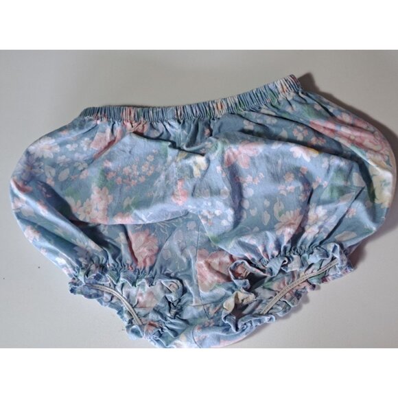 Vtg Bryan Baby Girl 6-9 Months Floral Tiered Dress Pastel Lace Bow Collar 2 Pc - Picture 12 of 13